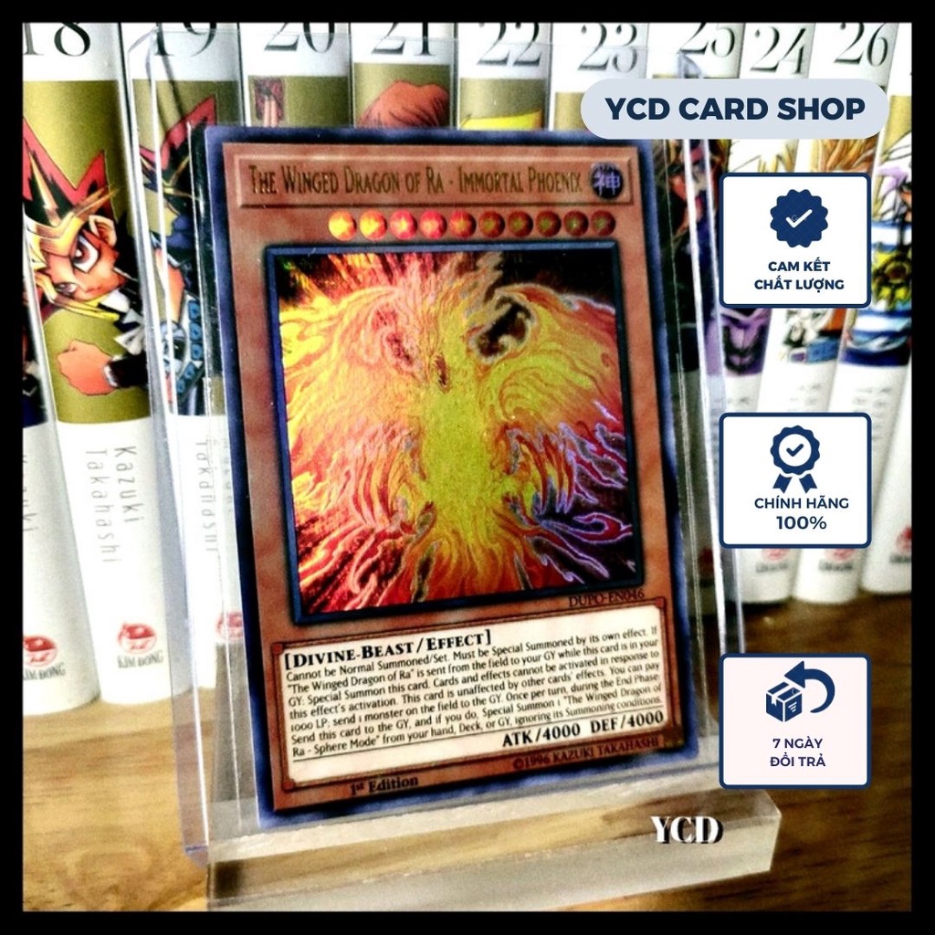 Thẻ bài yugioh chính hãng Thần Ra -The Winged Dragon of Ra – Immortal Phoenix – Ultra Rare