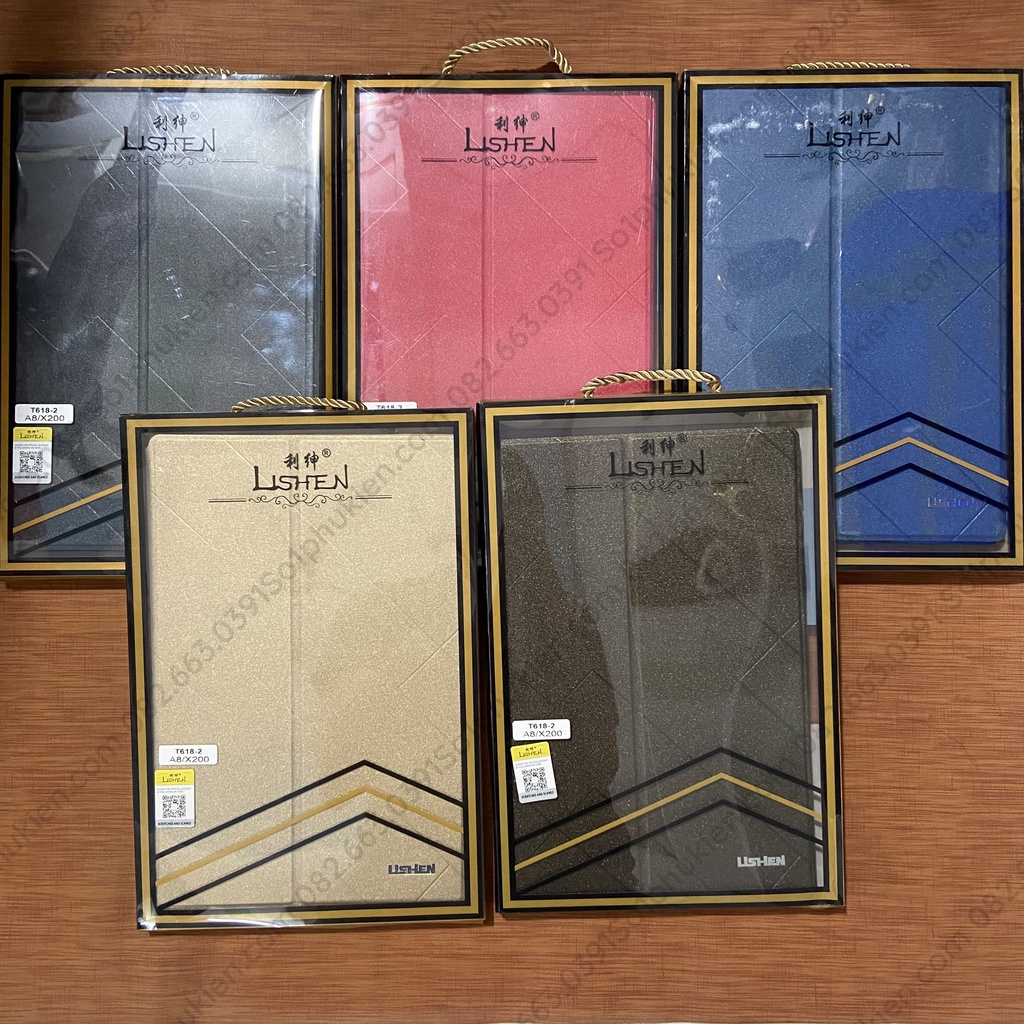 Bao da samsung Tab A8 2022 10.5 inch (mã SM X205 X200) hiệu Lishen cao cấp, bền đẹp hút mồ hôi