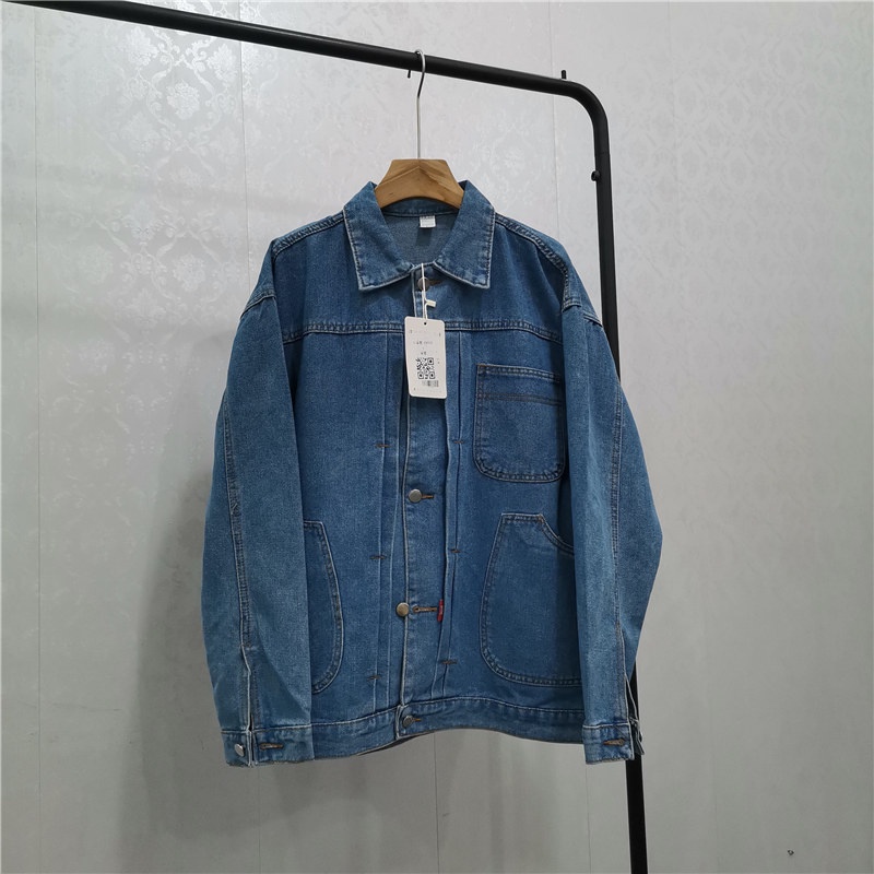 Áo Jean Bò Nam áo Khoác Phong Cách Chất Dày Mịn Chuẩn Form Giá Rẻ Lẻ Size