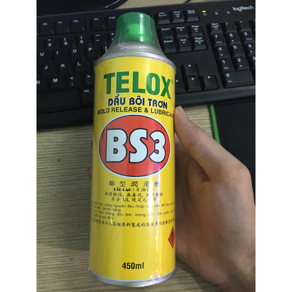 (Sỉ) 24 Chai Dầu bôi trơn chống sét Telox BS3 450ml