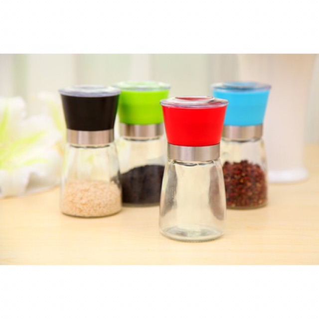 Lọ xay tiêu thủy tinh mini cầm tay tiện lợi