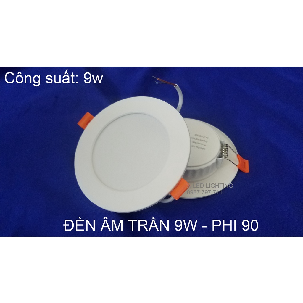 [X-LED] Đèn âm trần thạch cao 9w - Phi 90