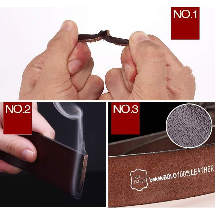 Thắt Lưng Nam Bekele BoLo - Dây Nịt Nam Da Bò Cao Cấp