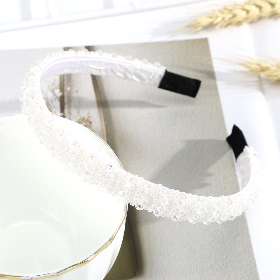 Băng đô đính hạt pha lê phong cách sang trọng thời trang Hàn Quốc cho nữ