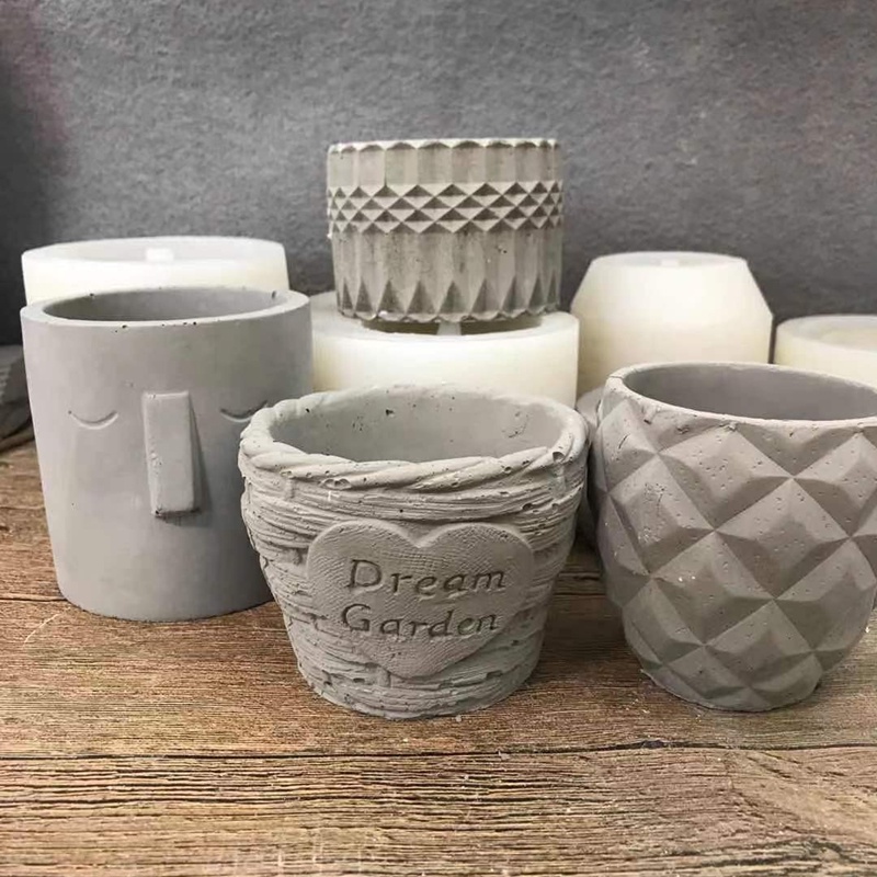 Khuôn silicone Hình Trái Tim Dùng Làm Chậu Hoa diy