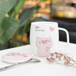 Cốc uống nước có nắp và thìa