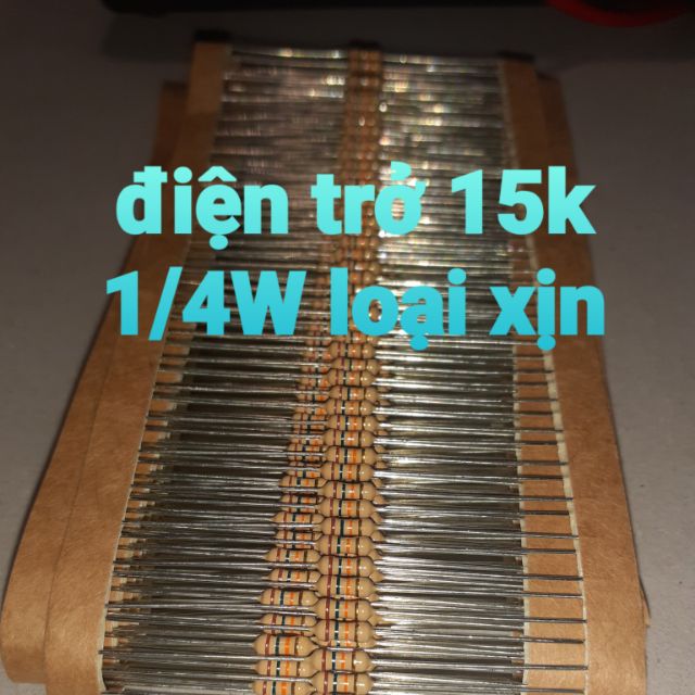 50 điện trở 15k 1/4W xịn