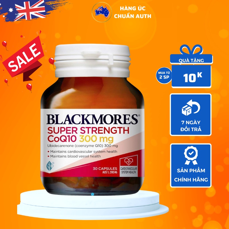 Viên uống bổ tim Coq10 Blackmores Super Strength CoQ10 150mg 30 viên (SP2)
