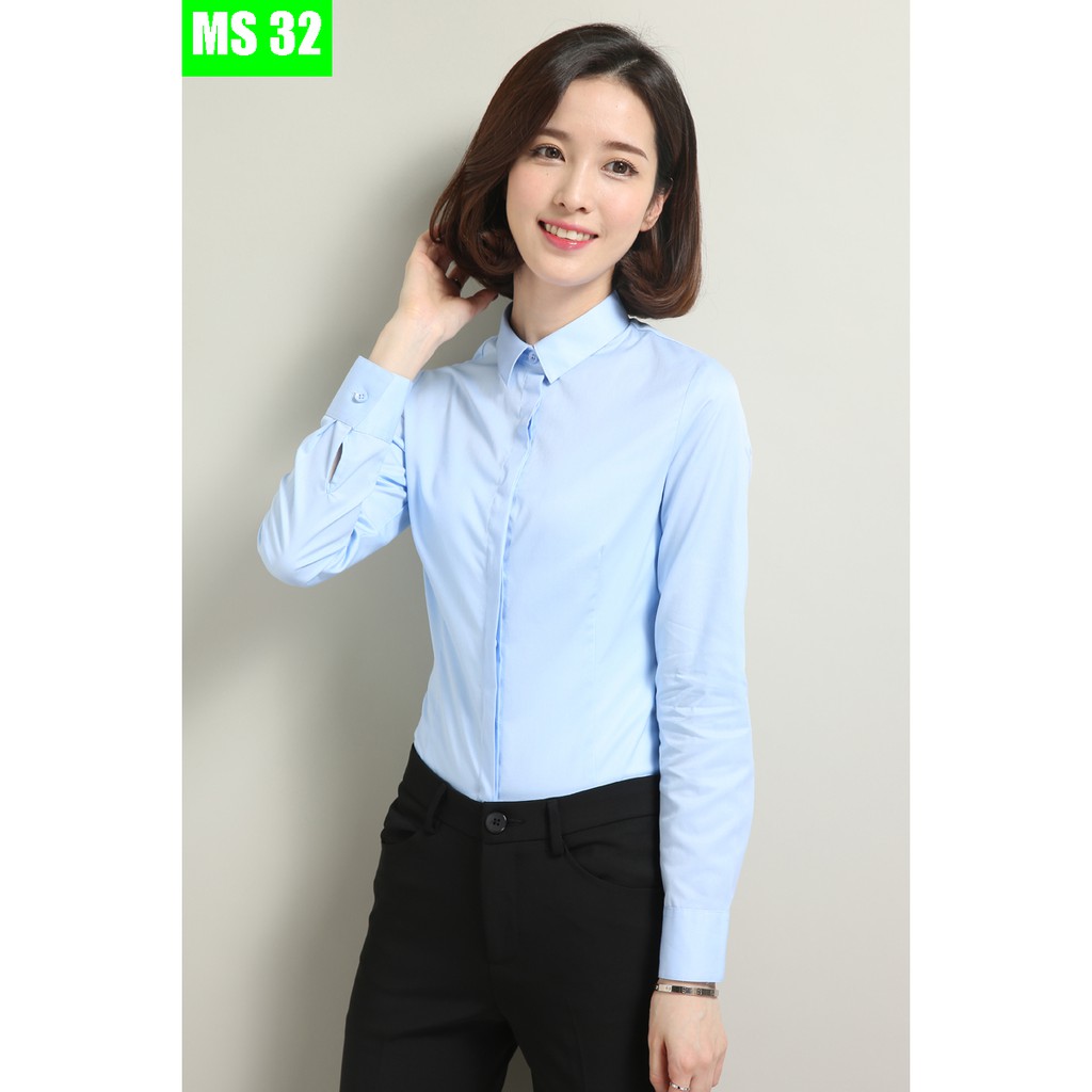 ❌ FREESHIP- ÁO SƠ MI TAY DÀI DẤU NÚT MS32