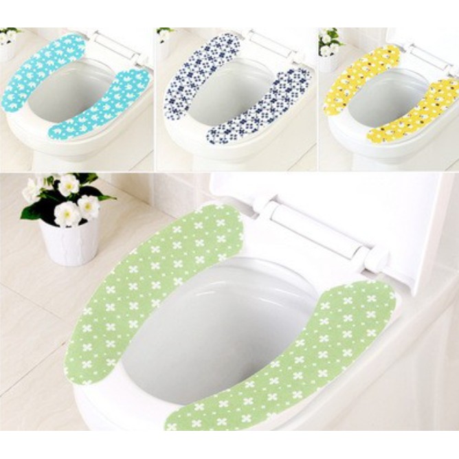 Miếng dán toilet hoa vệ sinh