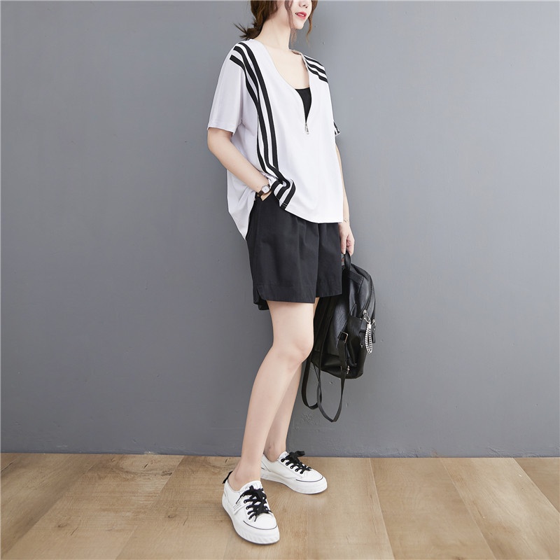 G79 áo thun big size freesize thoải mái rộng rãi màu đen trắng phong cách thời trang