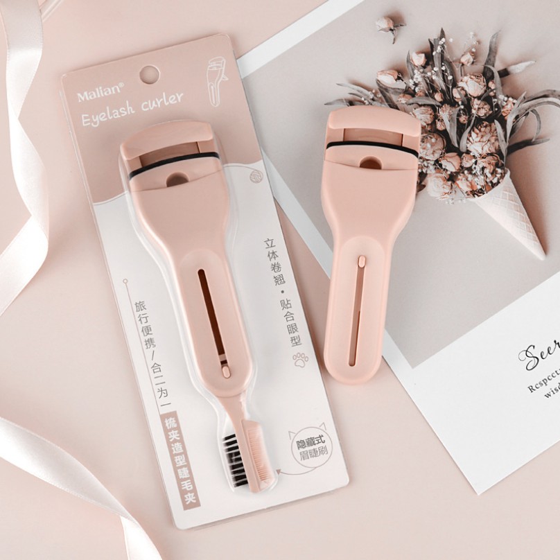 Bấm mi kèm chổi chải mày Malian Eyelash Curler