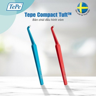 Bàn chải đánh răng đầu hình vòm cho người chỉnh nha,răng khôn Tepe Compact Tuft