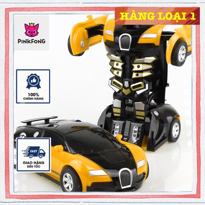 HÀNG LOẠI 1 Ô tô biến hình thành robot Pinkfong.vn, đồ chơi trẻ em không cần pin