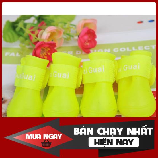 GIẦY ỦNG CAO SU ĐI MƯA CHO CHÓ MÈO 0