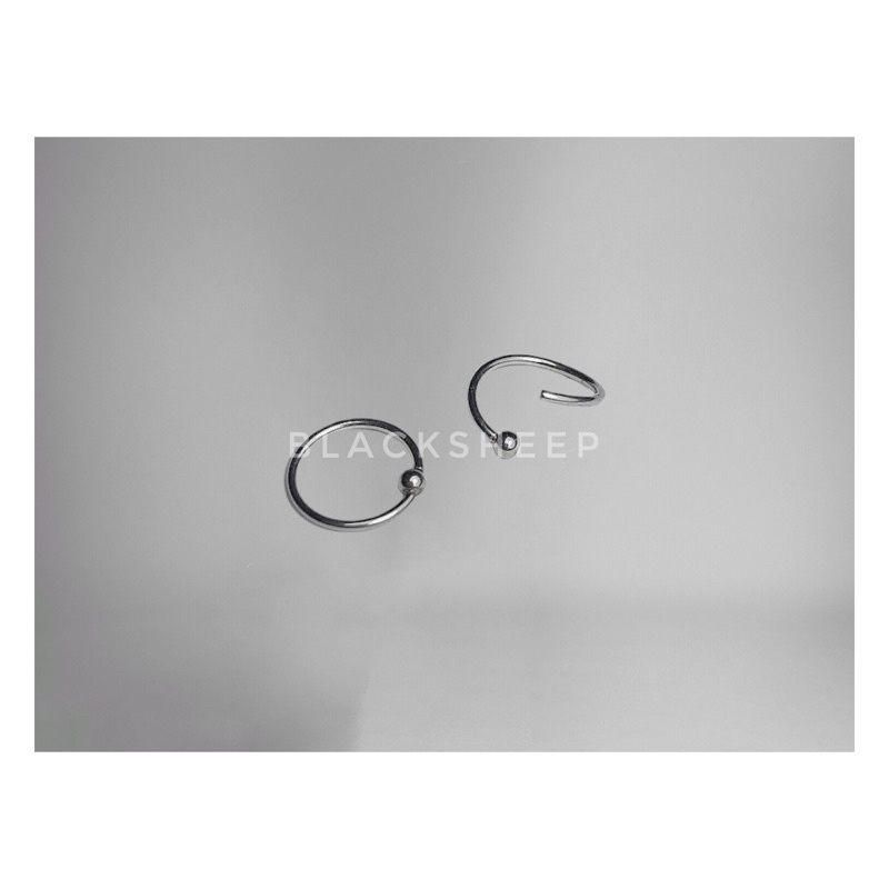 Khuyên vòng bi thân mềm mảnh thép ý tế không gỉ