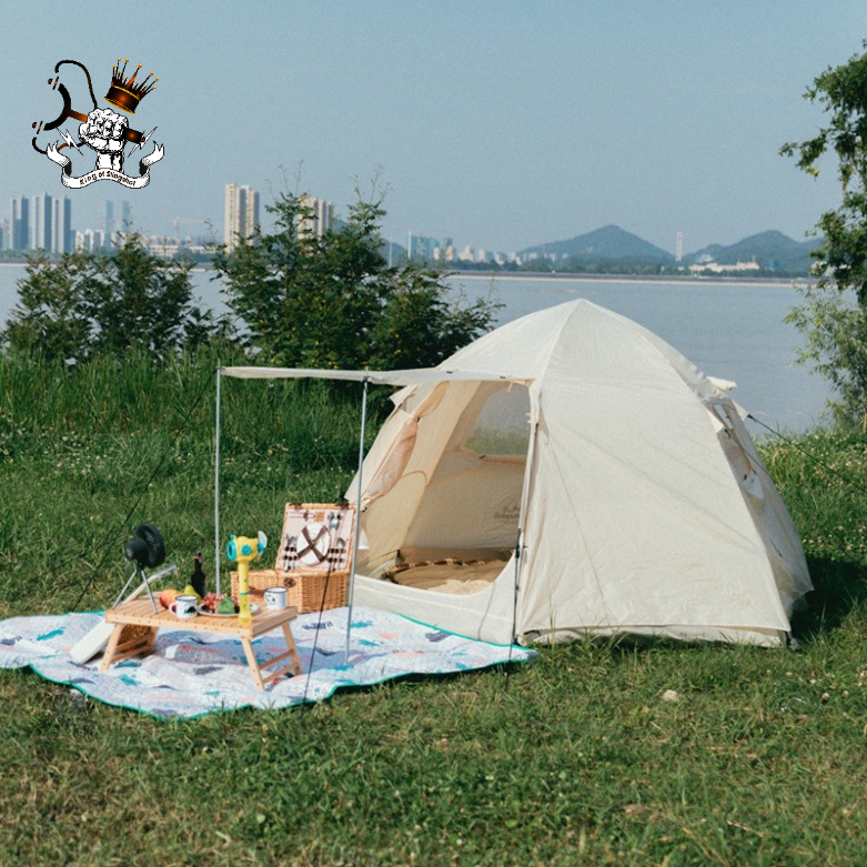 Lều dã ngoại tự bung 4-6 người chống nước chống tia tử ngoại KT 2m4x2m4 - Lều cắm trại du lịch-DCP8