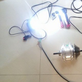 9 bóng - 3 chế độ s-ĐÈN LED XE ĐẠP ĐIỆN SIÊU SÁNG 6 BÓNG, ĐA NĂNG 12-80V, chế xe điện, kit chế xe , nâng cấp đèn xe điện