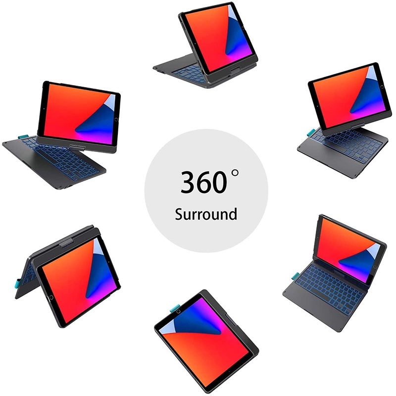 BAO DA BÀN PHÍM WIWU WALTZ MAGIC Xoay 360 ĐỘ CHO IPAD 10.2''/10.5''&10.9"/11''