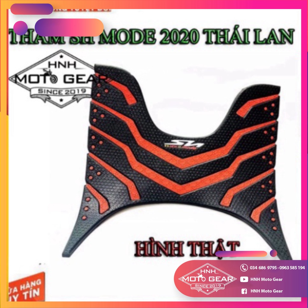 Thảm Để Chân Cao Su SH Mode 2020 Đỏ Thái Lan