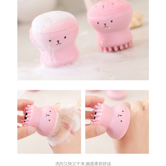 Dụng cụ rửa mặt hình mặt tuộc ngộ nghĩnh đáng yêu tiện dụng | BigBuy360 - bigbuy360.vn