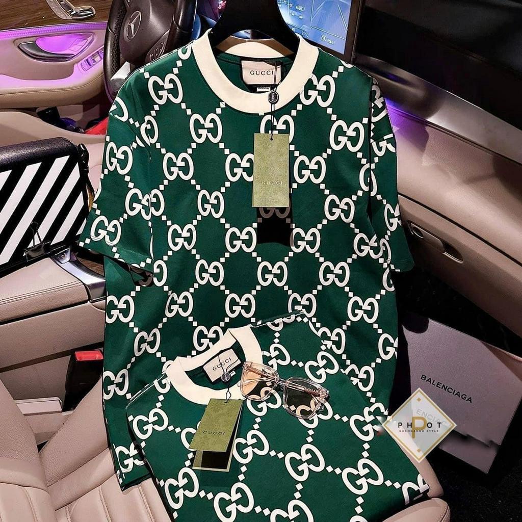 Áo thun Nam Nữ GG toàn thân, chất cotton Form rộng Unisex, sẵn hàng đủ size từ 38-65kg