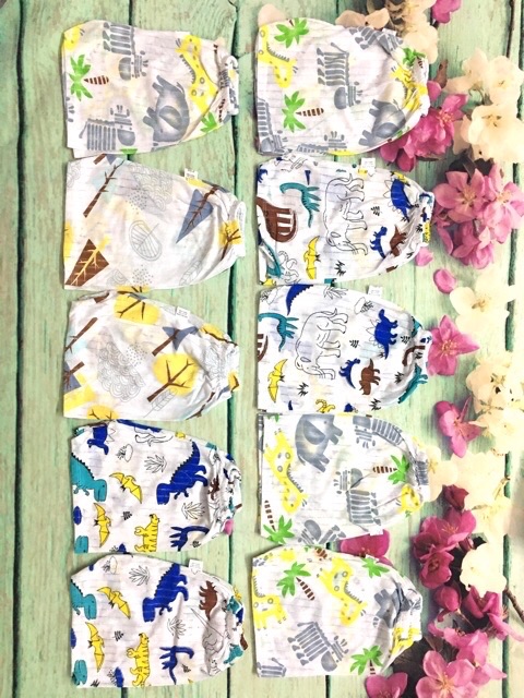 Combo 5 Quần đùi cotton giấy cho bé form to chất đẹp loại 1