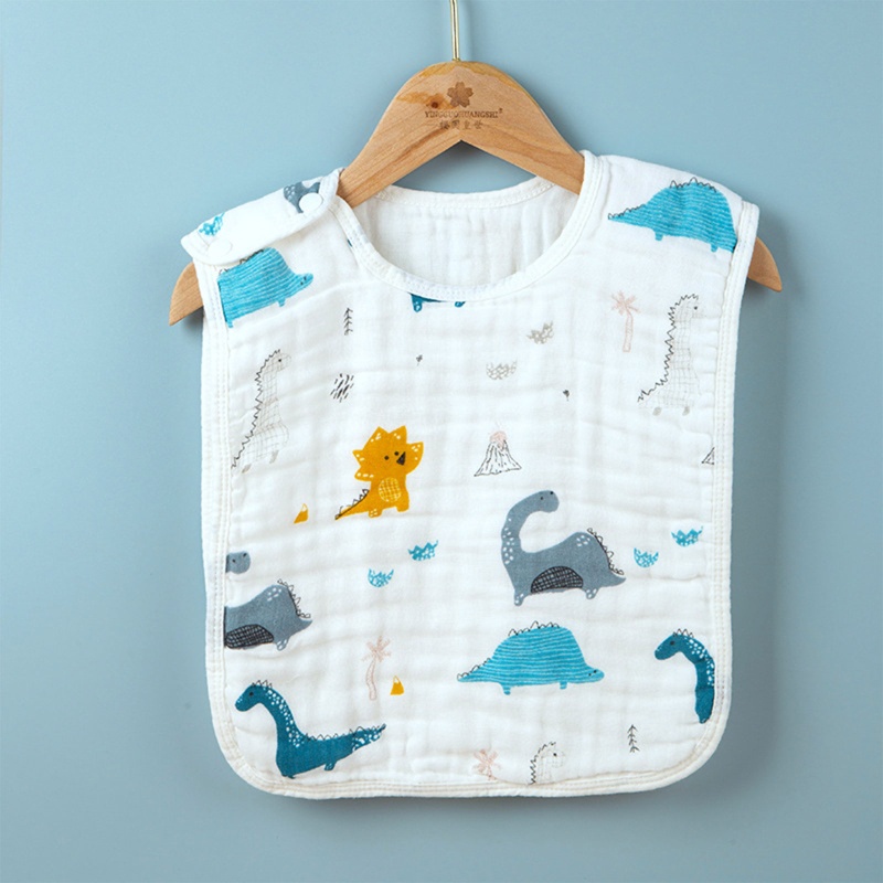 Yếm Ăn Cotton Mềm Mại In Họa Tiết Hoạt Hình Đáng Yêu Dành Cho Trẻ Sơ Sinh