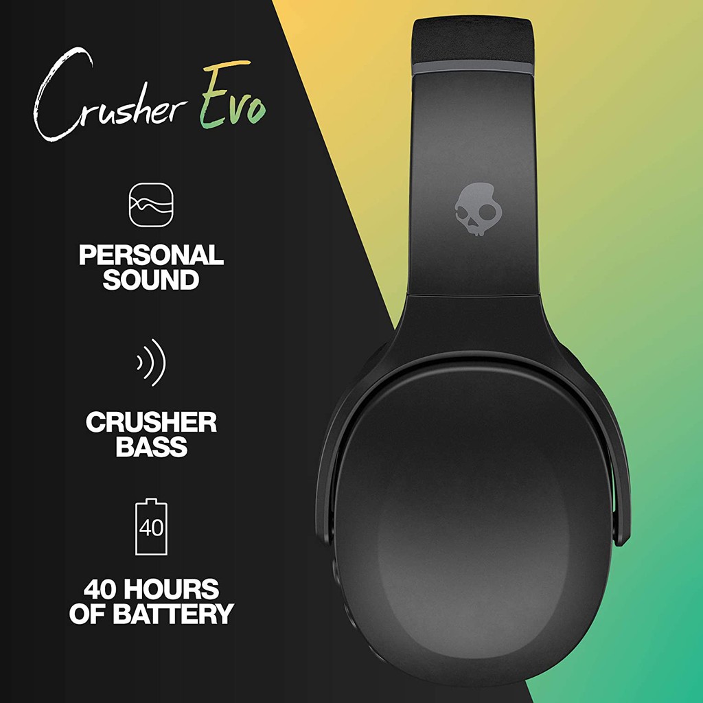 Tai nghe Skullcandy CRUSHER EVO Bluetooth với âm Bass bùng nổ