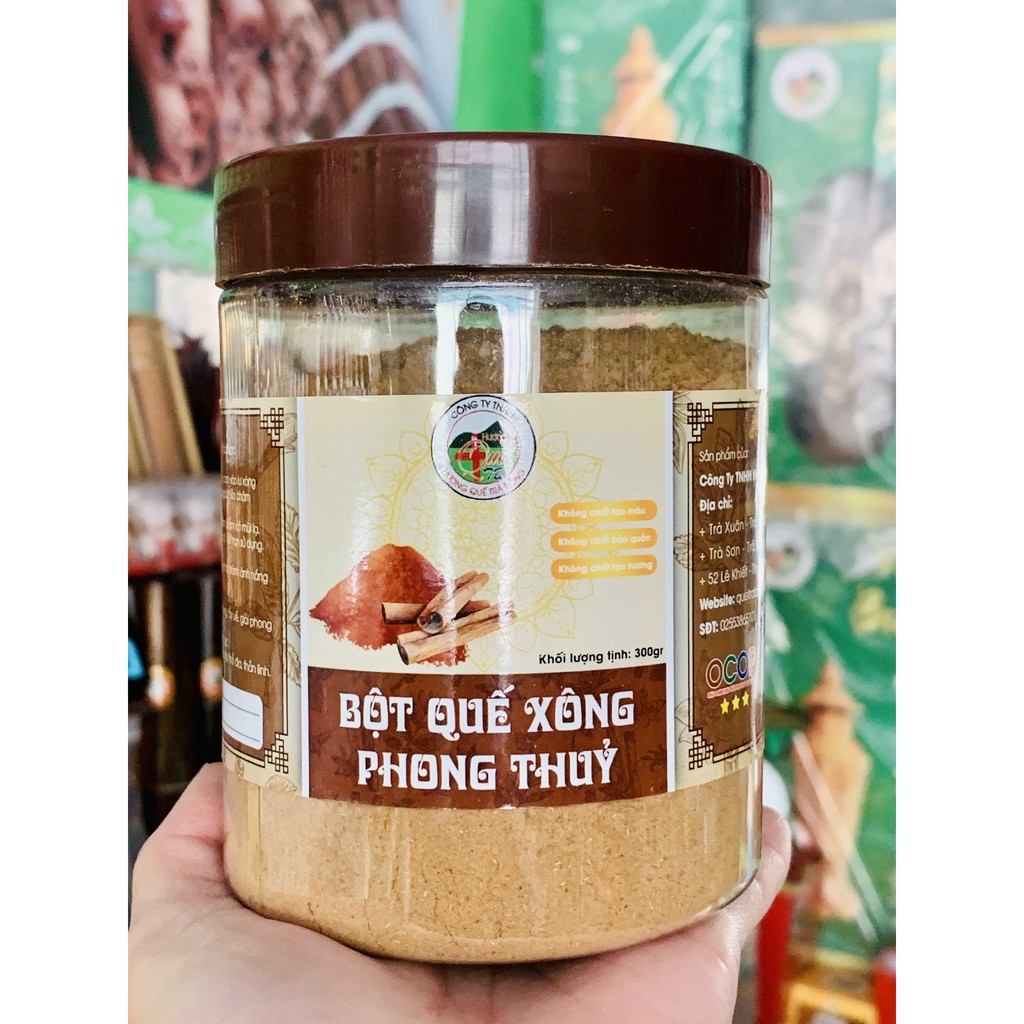 Bột Quế Xông Phong Thủy - Hương Quế Trà Bồng 300gram