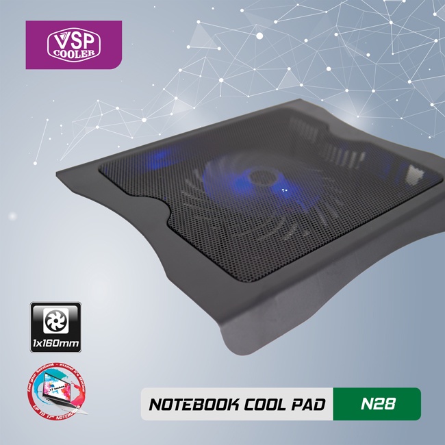 Đế Tản Nhiệt VSP Cooler N28 (1*Fan 16cm)