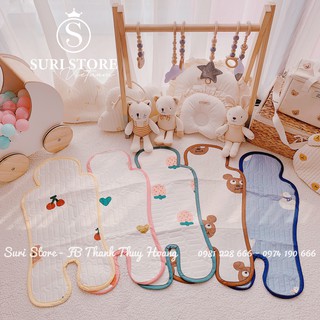 Tấm lót Xe Đẩy Cho Bé MY BOONII Chất Liệu Vải Điều Hòa, Thoáng Khí, Không Bí Lưng Kích Thước 66x34cm