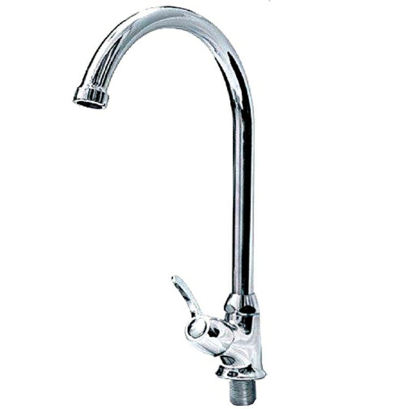 Vòi rửa chén lạnh Luxta L3105 đồng thau mạ crôm bóng BH 36 tháng