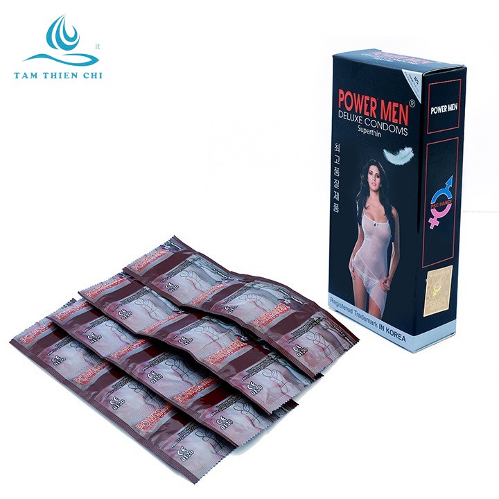 Hộp 12 chiếc Bao cao su POWERMEN Siêu mỏng mượt mà TTC