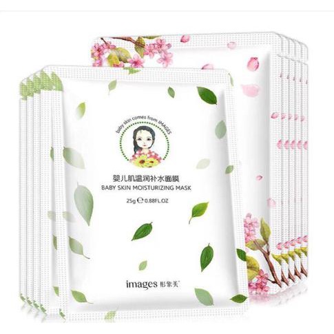 Mặt nạ giấy dưỡng da mụn cấp ẩm thải độc trà xanh và hoa anh đào Images