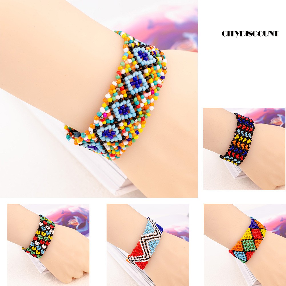 HANDMADE Vòng Tay Chuỗi Hạt Phong Cách Bohemian Thời Trang Cho Nữ