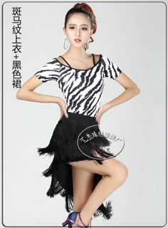 Set đầm khiêu vũ dance ngựa vằn