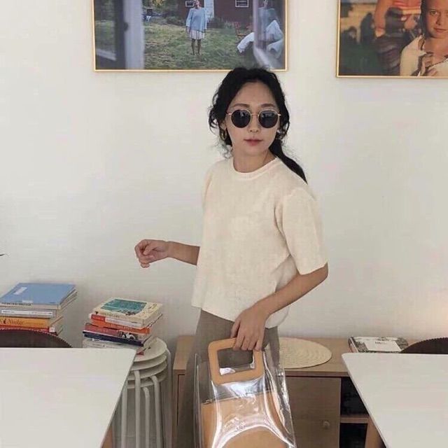 Kính nữ ulzzang ngố râm đen 😎m8 | BigBuy360 - bigbuy360.vn