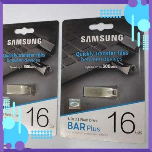 Ổ ĐĨA FLASH USB 3.1 SAM SUNG BAR PLUS 32GB/16GB/8GB/4GB CHỐNG NƯỚC - BH 12 THÁNG