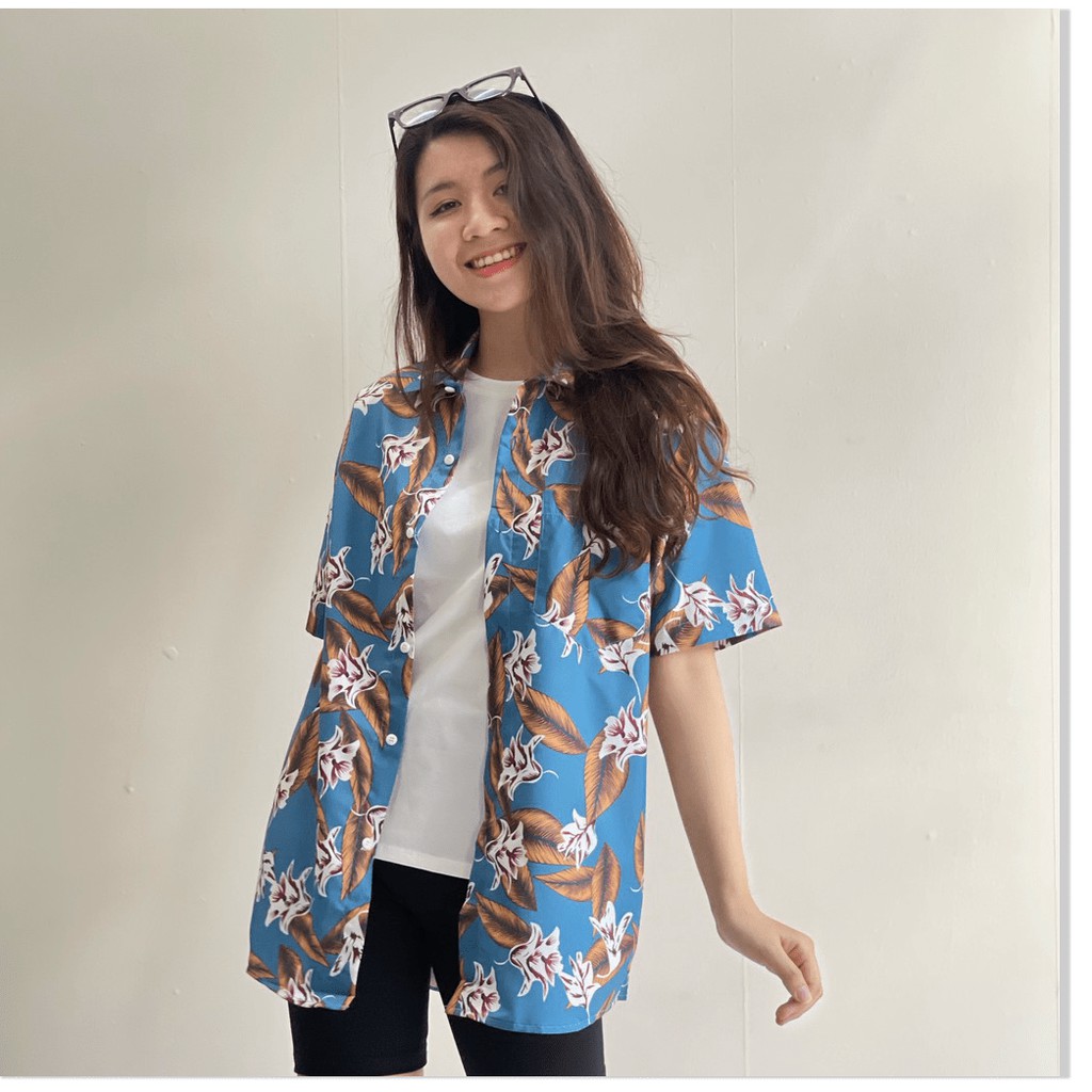 ÁO SƠ MI FORM RỘNG DÀNH CHO NỮ HOẠ TIẾT ĐỘC LẠ MỚI LẠ , PHONG CÁCH LANA FASHION