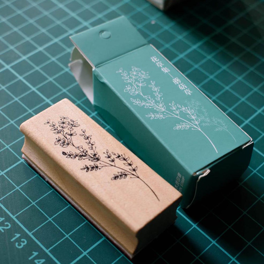 Con Dấu In Họa Tiết Hoa Lá Phong Cách Cổ Điển Độc Đáo Diy