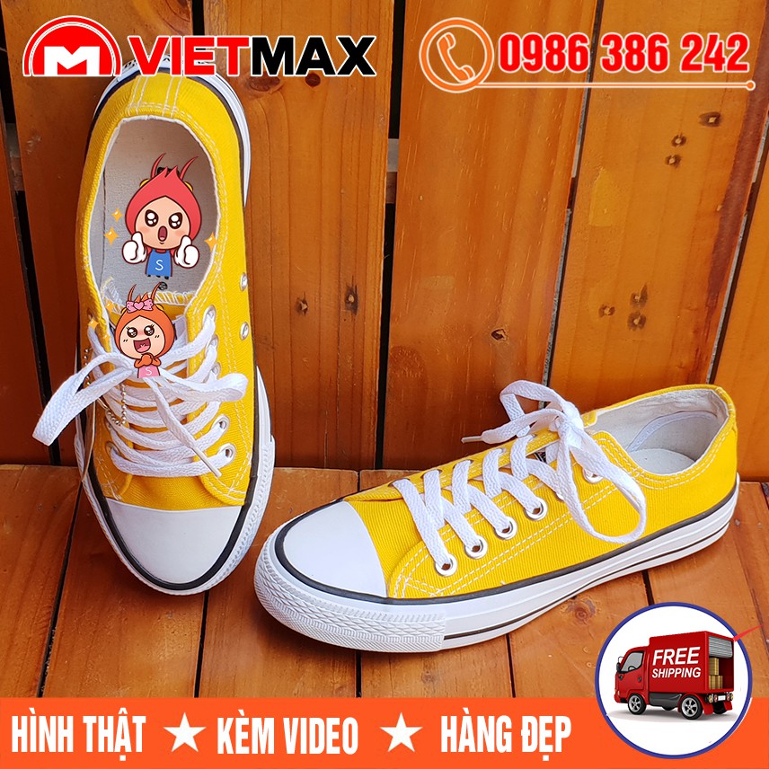 Giày Thể Thao CV Classic Vàng Tươi Thời Trang