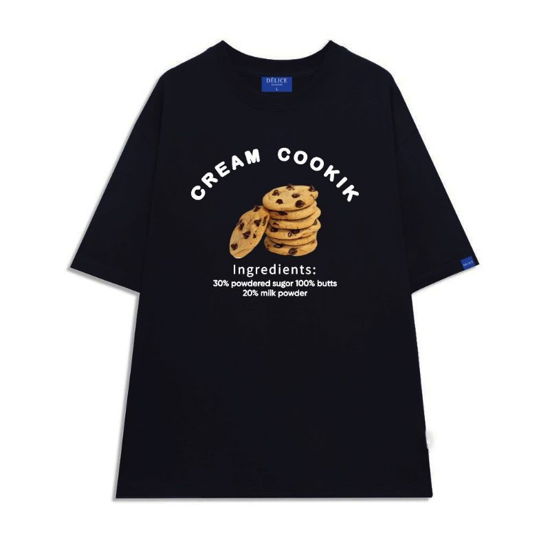 Áo thun CottonFull size tay ngắn Oversize Cream