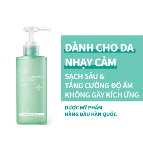 Gel rửa mặt Dr.G PH Cleansing Gel Foam 200ml