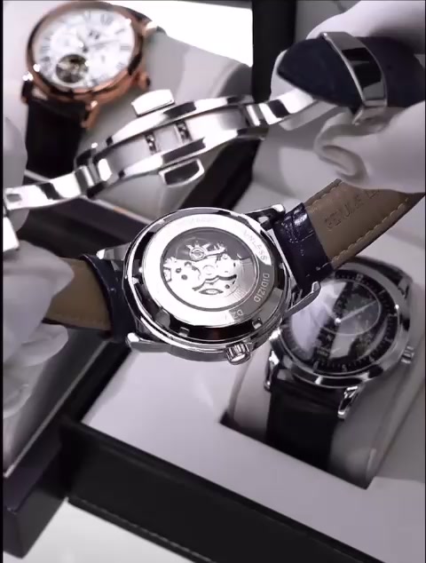 Đồng hồ nam cơ tự động DIZIZID Automatic chính hãng chống nước 30m, dây da cao cấp - Thiết kế dải ngân hà chuyển động | BigBuy360 - bigbuy360.vn