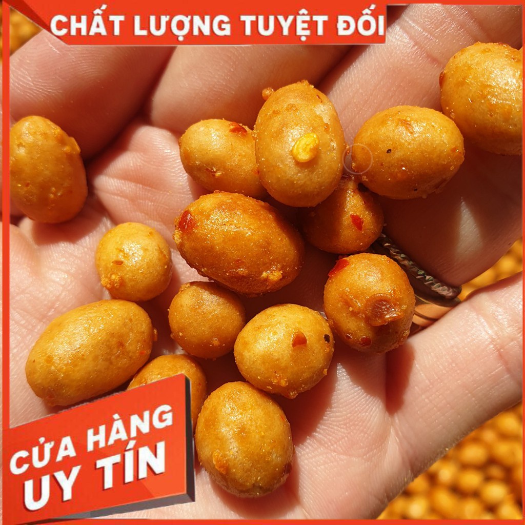 Đậu Phộng Da Cá Tỏi Ớt - Lon 500gr
