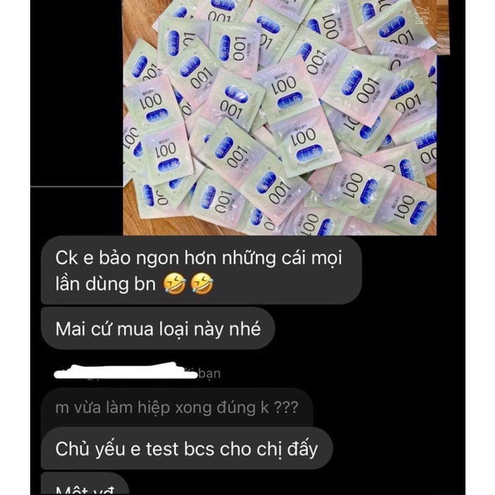 Bao cao su nội địa Trung siêu nhờn, siêu mỏng, siêu trơn