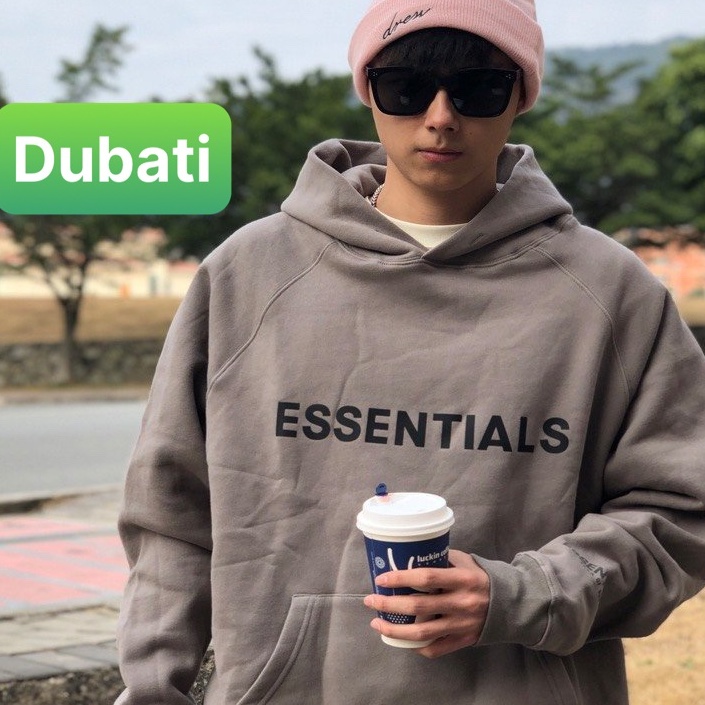 Áo Khoác Hoodie, Áo Nỉ Nam Nữ From Rộng In Chữ Essentials Sành Điệu- DUBATI FASHION