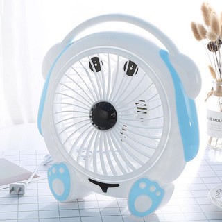 Quạt mini để bàn hình thú cắm điện