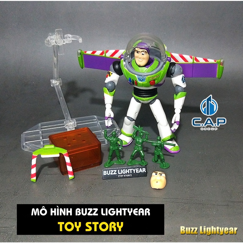 Mô hình nhân vật Buzz Lightyear có khớp trong Toy Story phim hoạt hình Thế giới Đồ chơi - CAP III7V